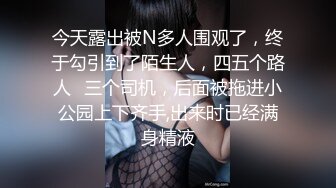 今天露出被N多人围观了，终于勾引到了陌生人，四五个路人➕三个司机，后面被拖进小公园上下齐手,出来时已经满身精液